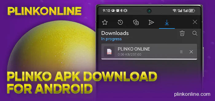 Instructions on how to install plinko online apk application on your android