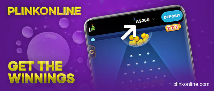 Win money for your casino balance at plinko online