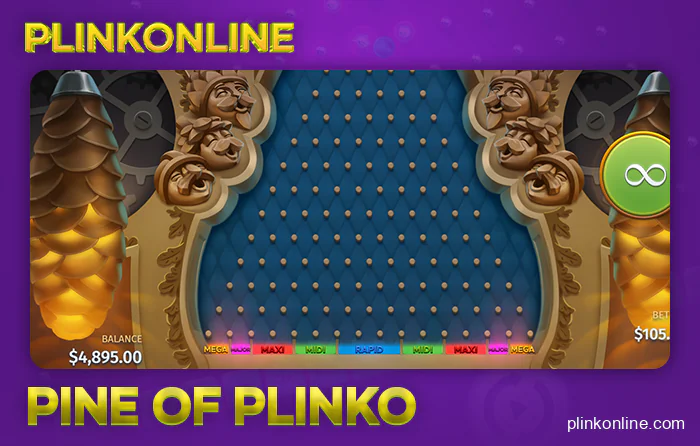 Play the Pine of Plinko slot with the plinko feature
