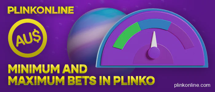 About maximum and minimum bets in plinko online - what it depends on