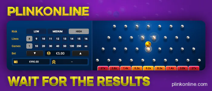 Play a round in plinko online for your winnings