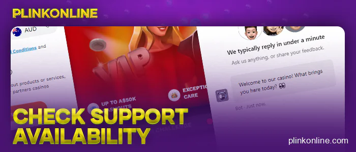 Check out the tech support at an Australian online casino
