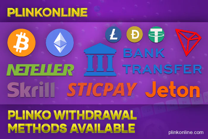 Methods to withdraw winnings from online casinos with plinko online